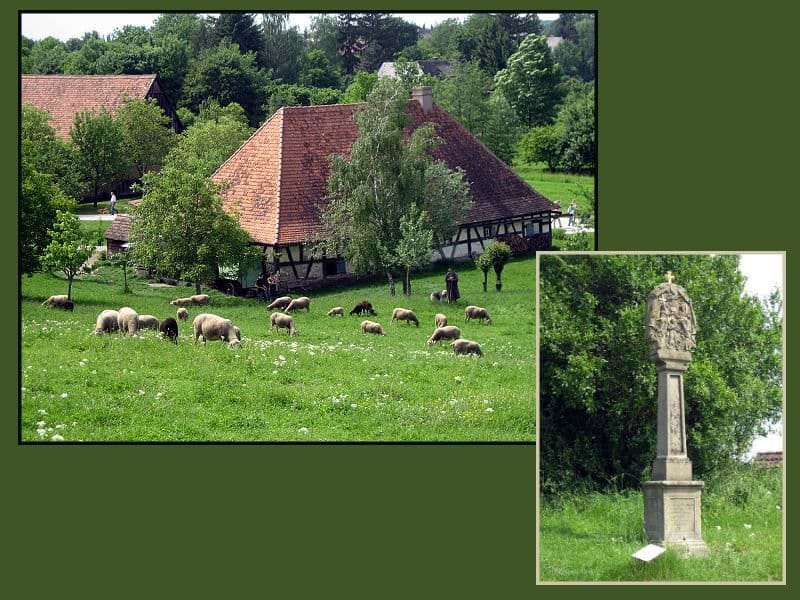 Marterl mit Schafen Marterl mit Schafen